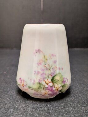 Antique Olimpic Germany Hand Painted Floral Motif Porcelain Toothpick Holder